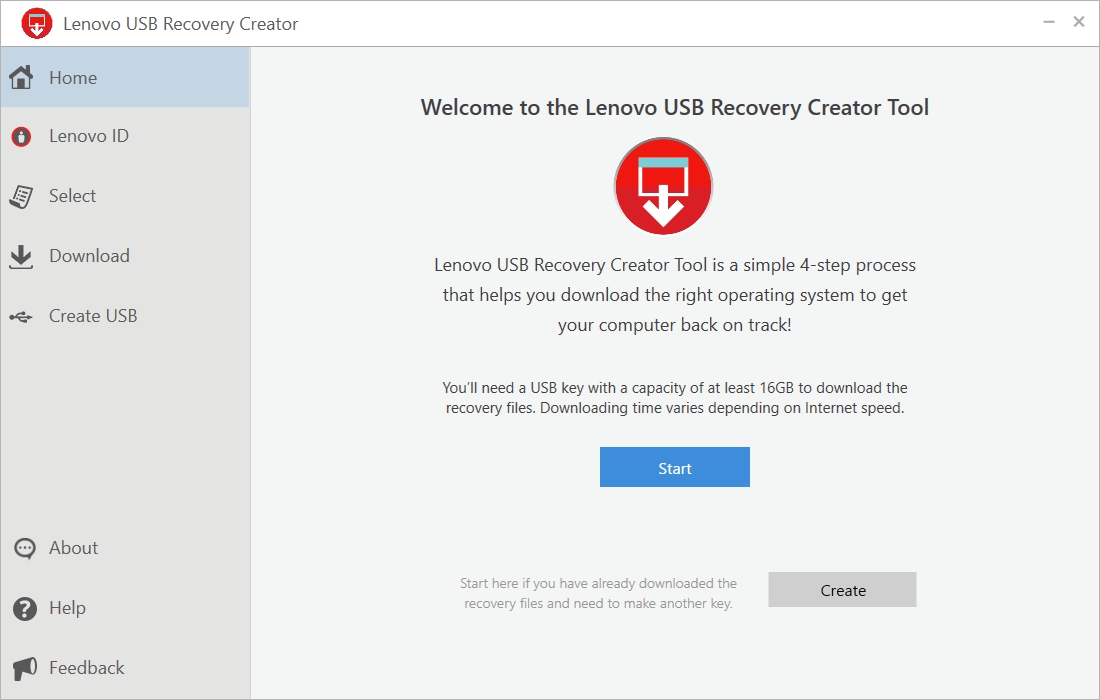 联想U盘系统制作工具最新版下载Lenovo USB Recovery Creator tool